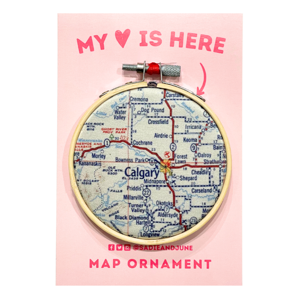 Ornament - Embroidery Hoop - Calgary