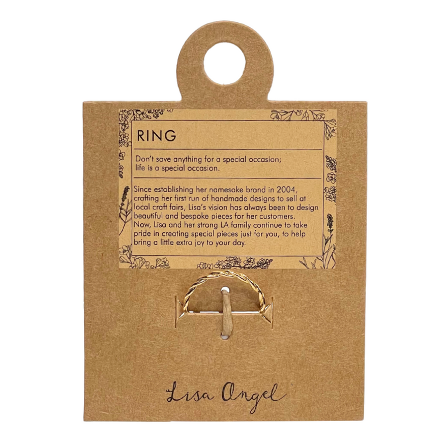Ring - Twisted Rope - Gold S/M