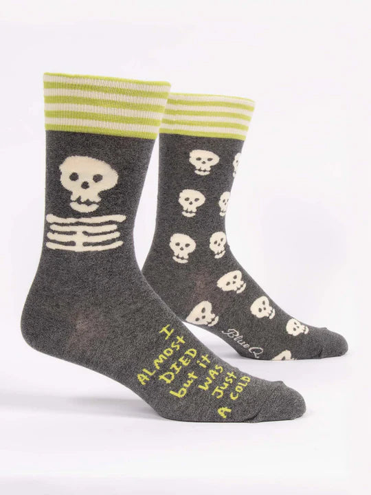 Socks - Large - I Almost Died But It Was Just A Cold