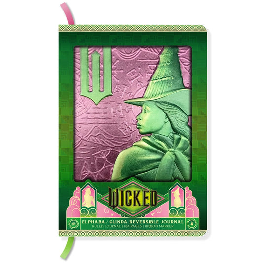 Journal - Wicked - Reversible Sculpted Elphaba & Glinda