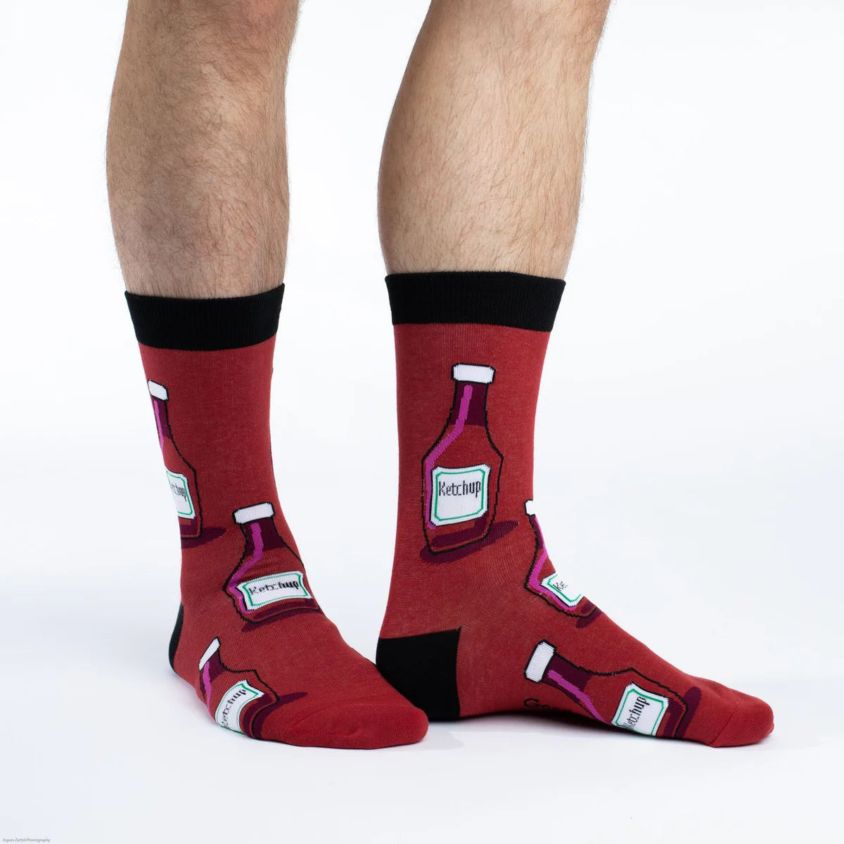 Socks - Large Crew - Ketchup