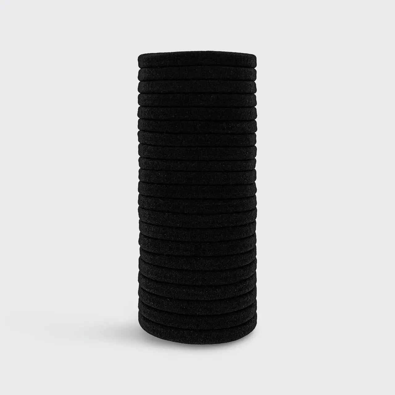 Hair Elastics - Nylon - Black Set of 20