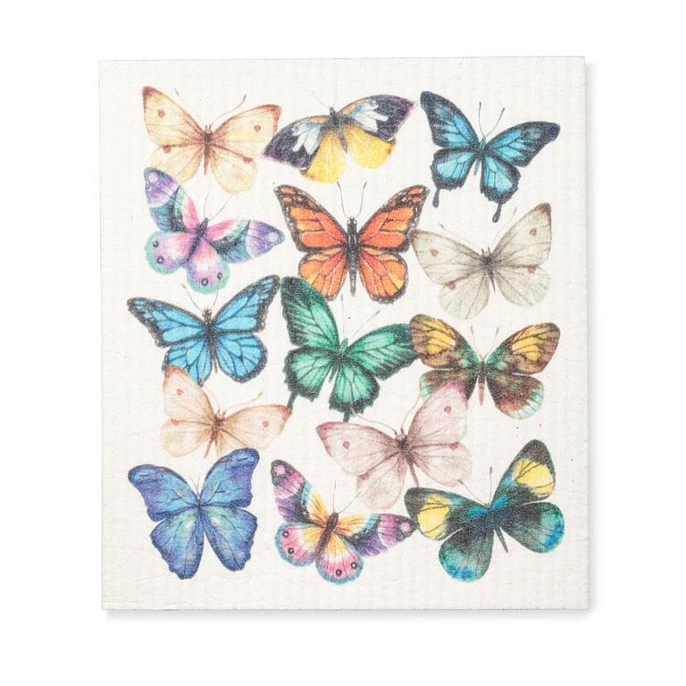 Swedish Dishcloth - Butterflies