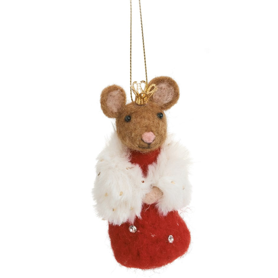 Ornament - Felt - Queen Mouse