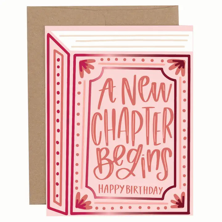 Card - Birthday - A New Chapter Begins