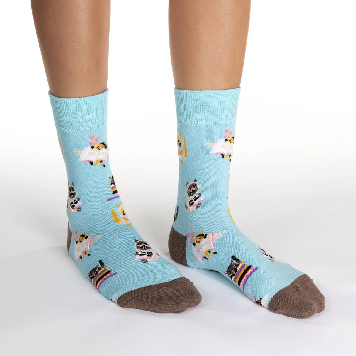 Socks - Small Crew - Reading Cats