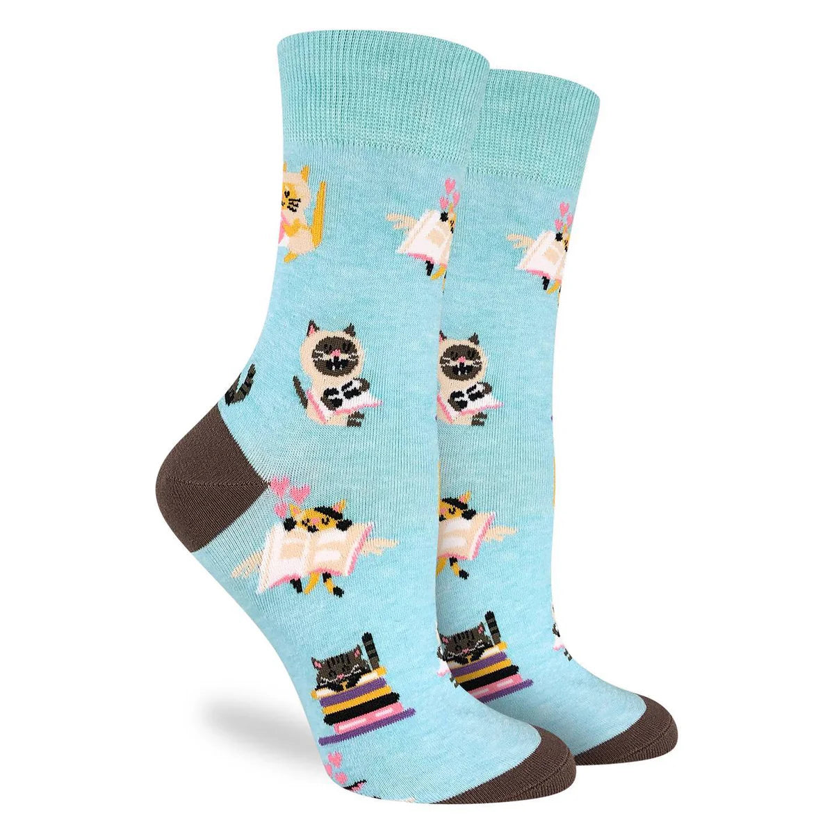 Socks - Small Crew - Reading Cats