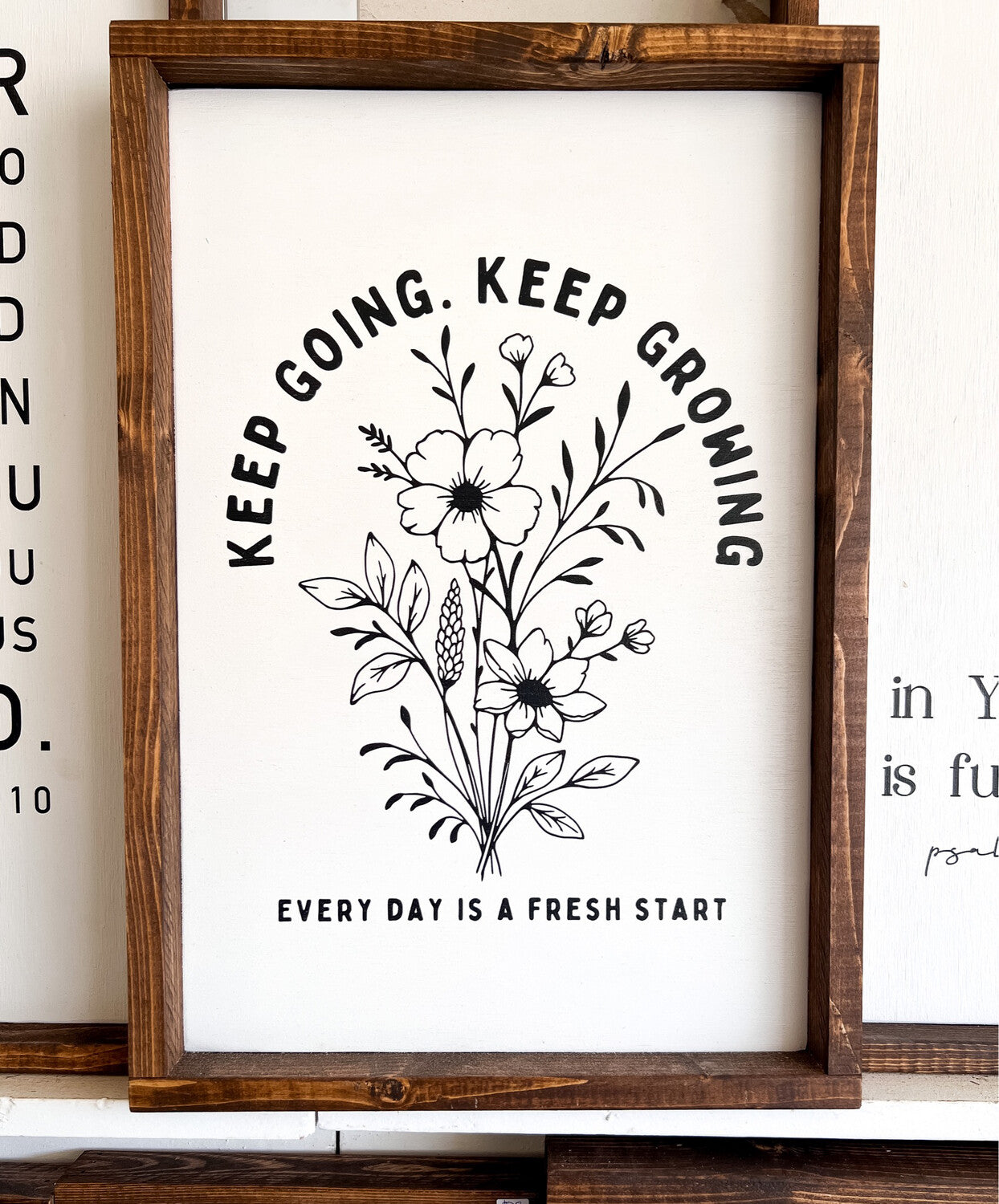 Sign - Keep Going Keep Growing