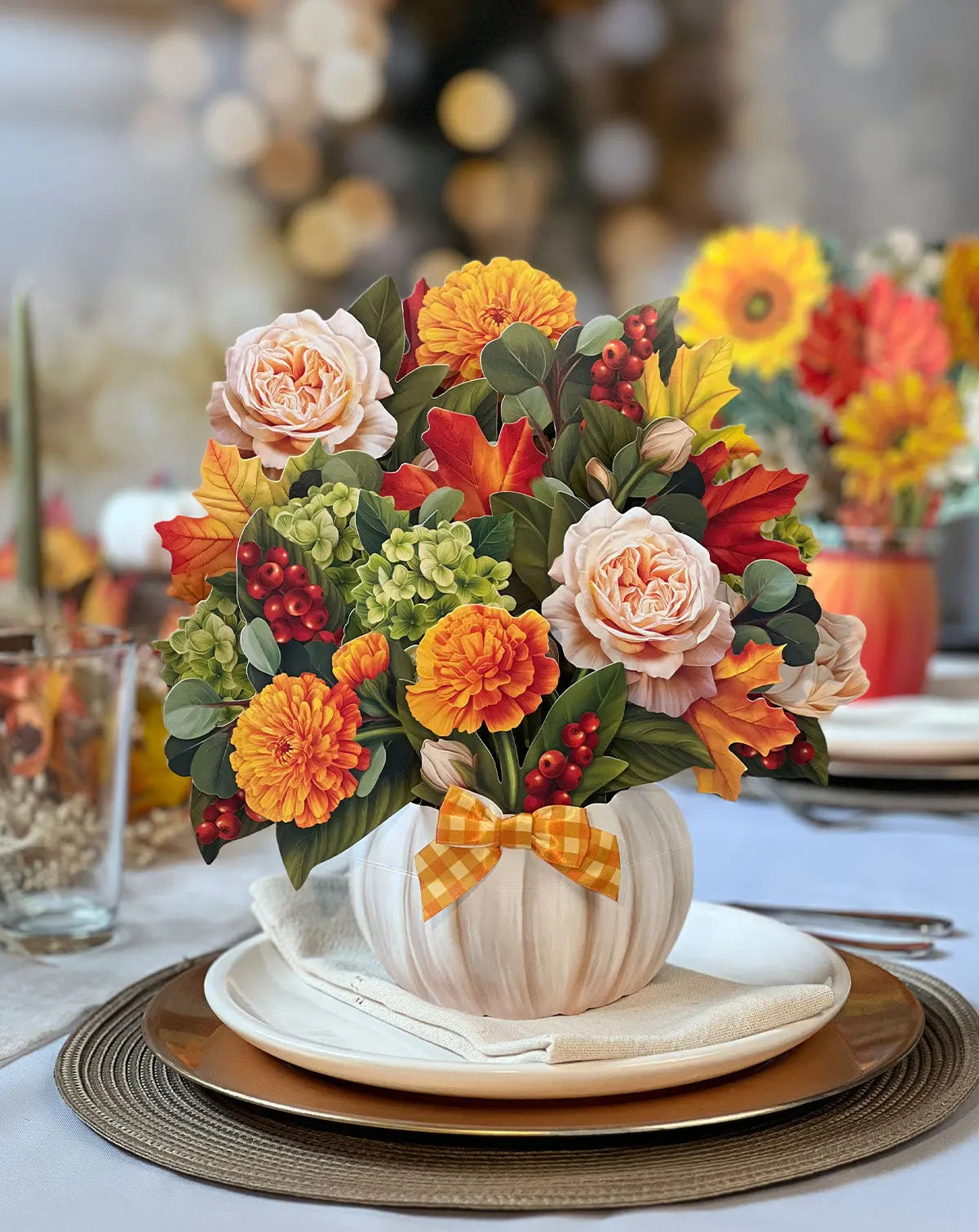 Paper Bouquet - Pumpkin Spice - 12"