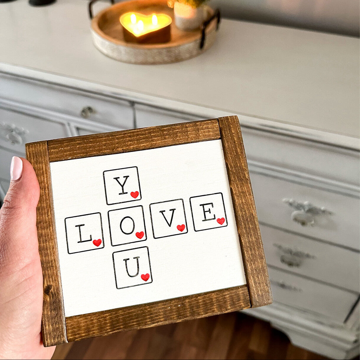 Sign - Itty Bitty Mini - Love You Hearts