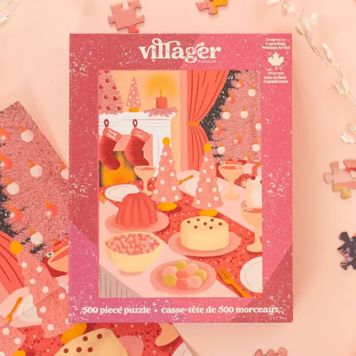 Puzzle - Pink Christmas - 500 Piece