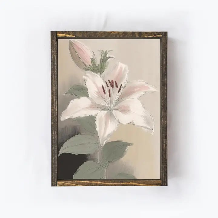 Sign - Lilac Flower - 8.5 X 7"