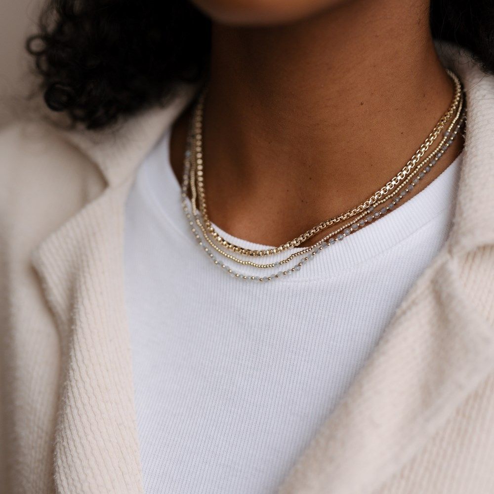 Necklace - Always - Labradorite Gold