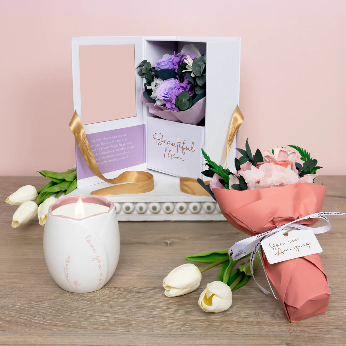 Preserved Bouquet - Mom - Purple