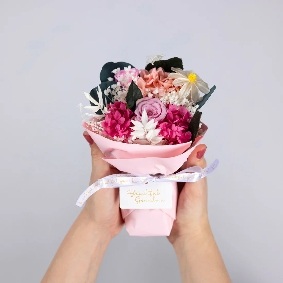 Preserved Bouquet - Grandma - Pink