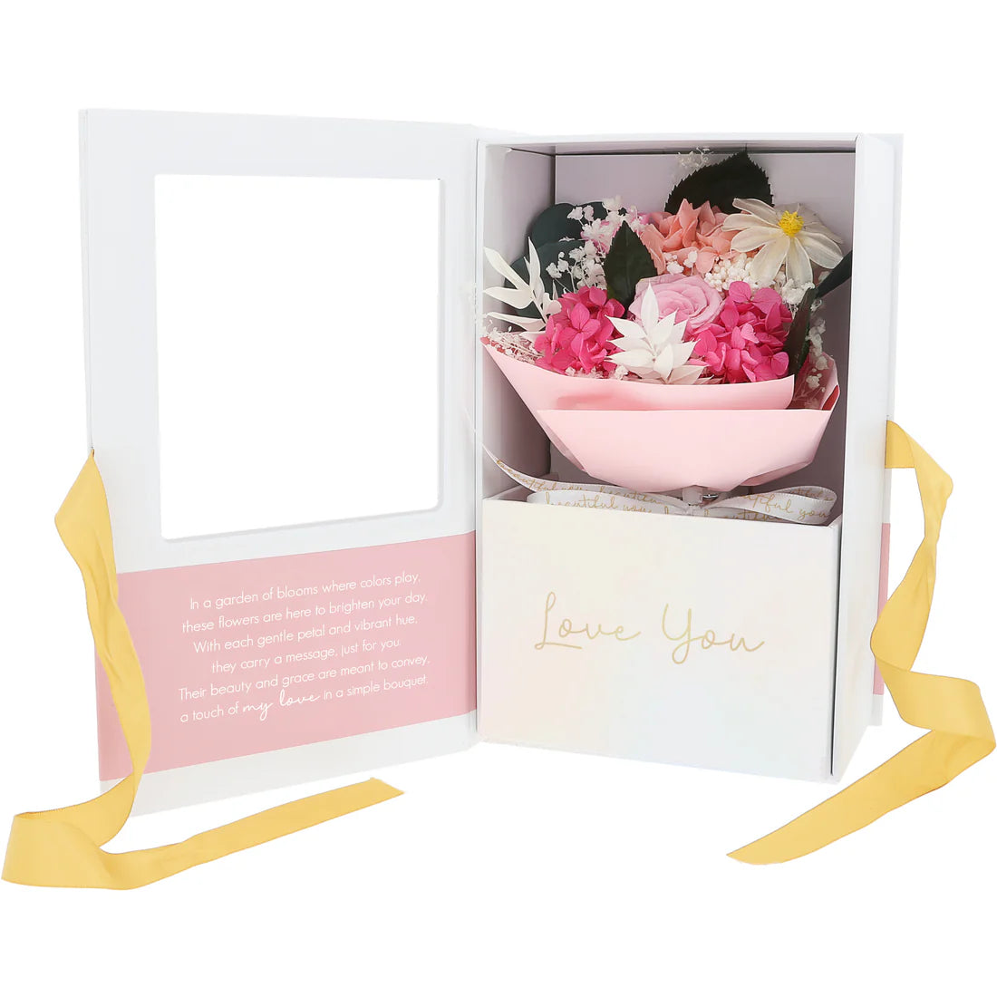 Preserved Bouquet - Love You - Pink