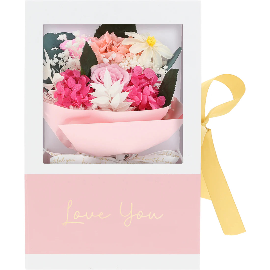 Preserved Bouquet - Love You - Pink