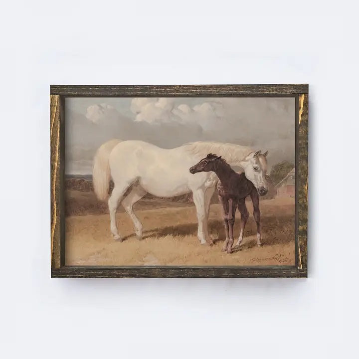 Sign - Two Horse - 12 X 9"