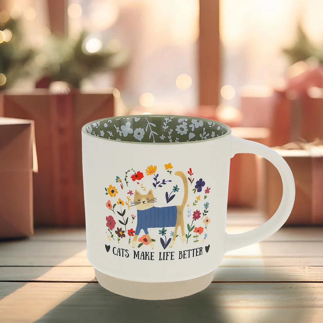 Mug - Cats Make Life Better - 18oz