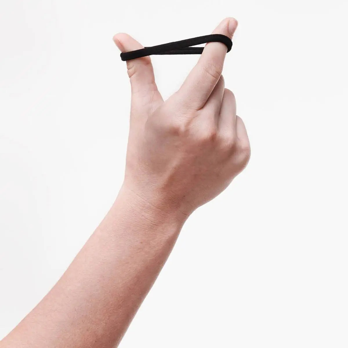 Hair Elastics - Nylon - Black Set of 20
