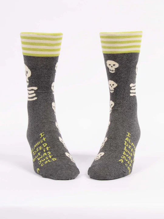 Socks - Large - I Almost Died But It Was Just A Cold