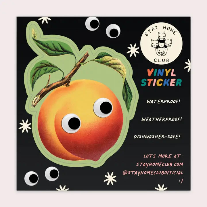 Sticker - Googly Eyes Peach