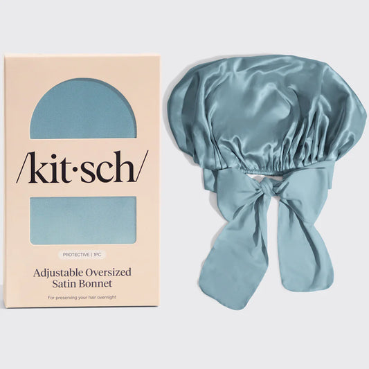 Sleep Bonnet - Satin - Haze Blue