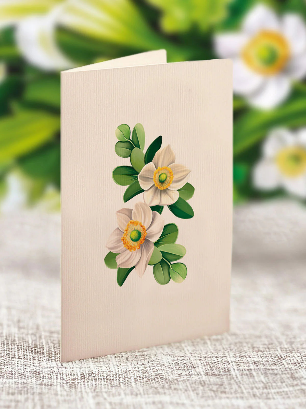 Mini Paper Bouquet - Ivory & Sage - 6"