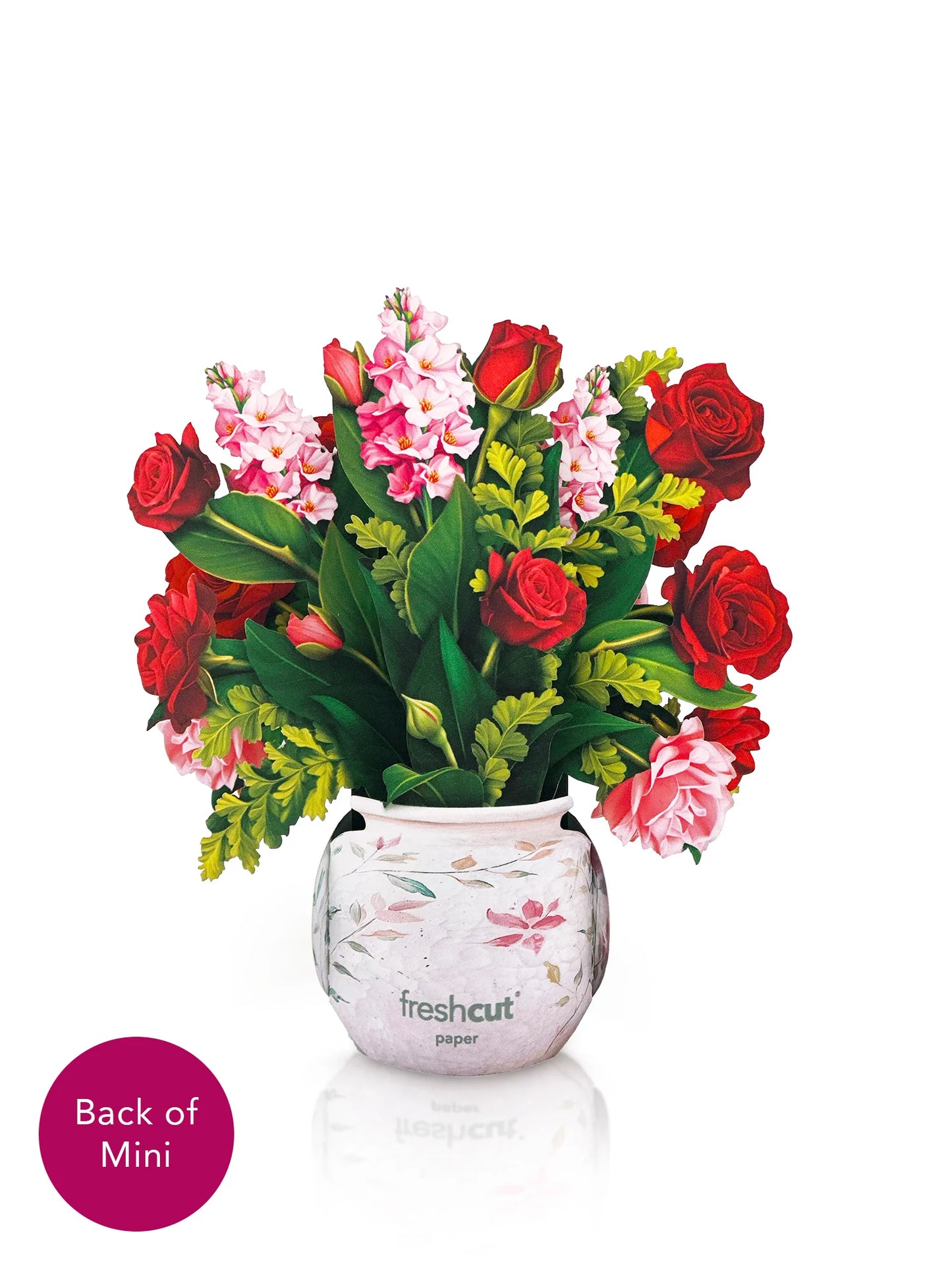 Mini Paper Bouquet - Blooming Roses - 6"