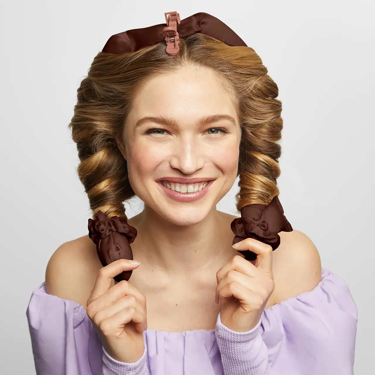 Heatless Curler Set - Satin XL - Chocolate