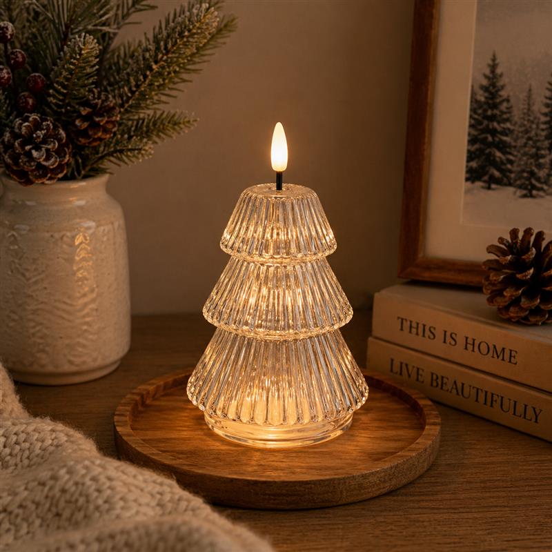 LED Tree - Clear Candle - 5"