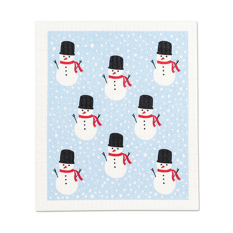 Swedish Dishcloth Set - Snowman- Set of 2