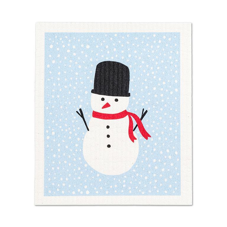 Swedish Dishcloth Set - Snowman- Set of 2