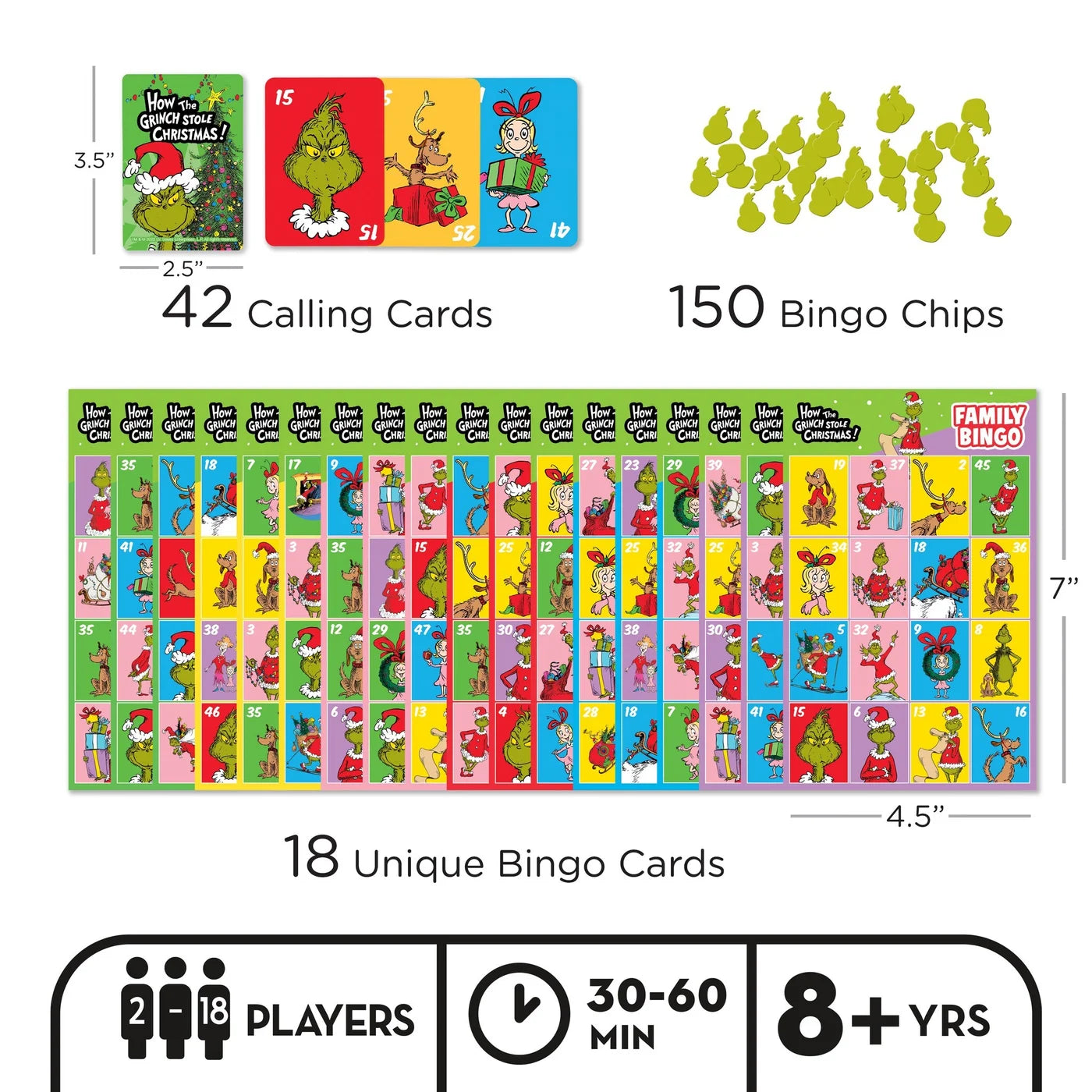 Board Game - Family Bingo - Grinch