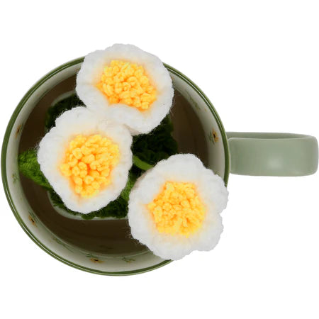 Gift Set - Mug & Crochet Flowers - Friends 13oz