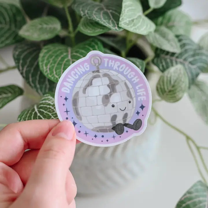Sticker - Dancing Through Life Disco Ball Jelly