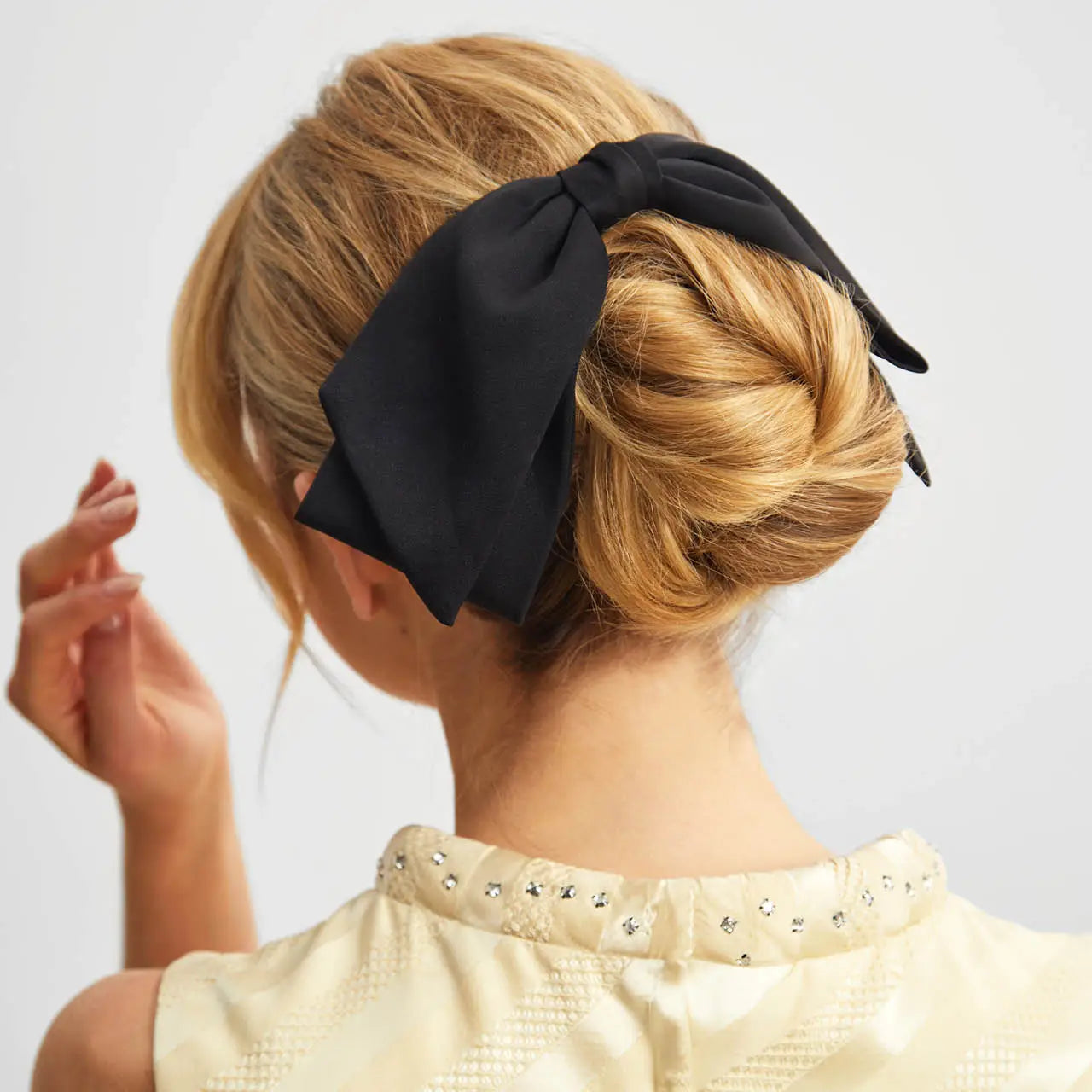 Hair Clip - Bow - Black