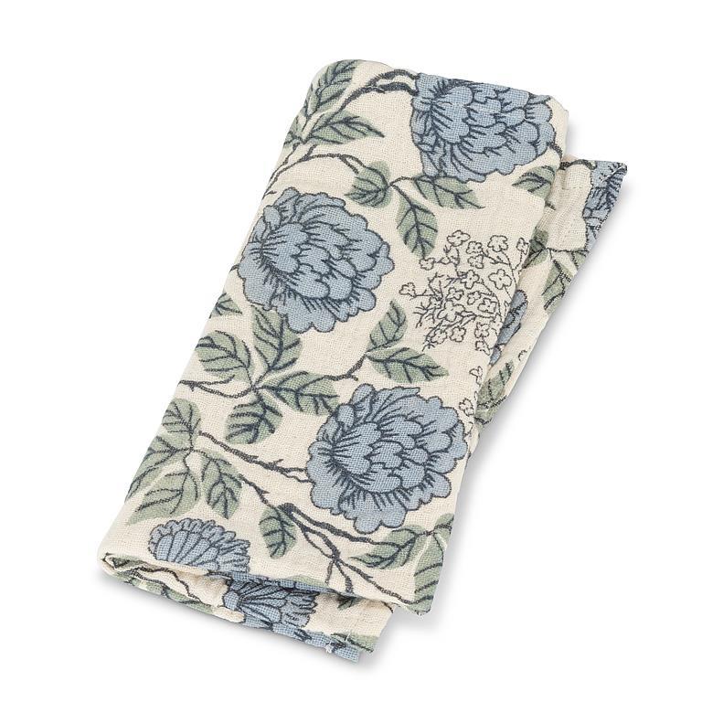 Napkin - Stonewashed Cotton - Blue Floral