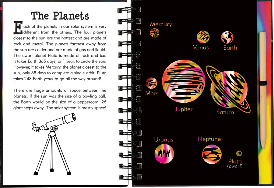 Book - Scratch & Sketch - Solar System
