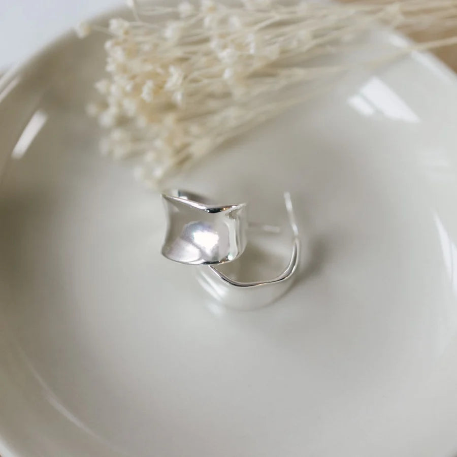 Hoop Earrings - Artsy Fartsy - Silver