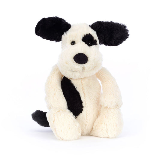 Jellycat - Bashful Puppy Medium - Black & Cream