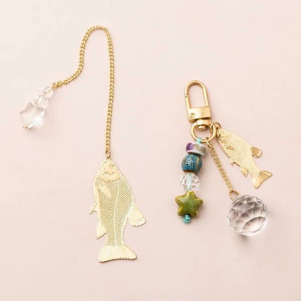 Bookmark & Keychain Set - Fish/Harmony