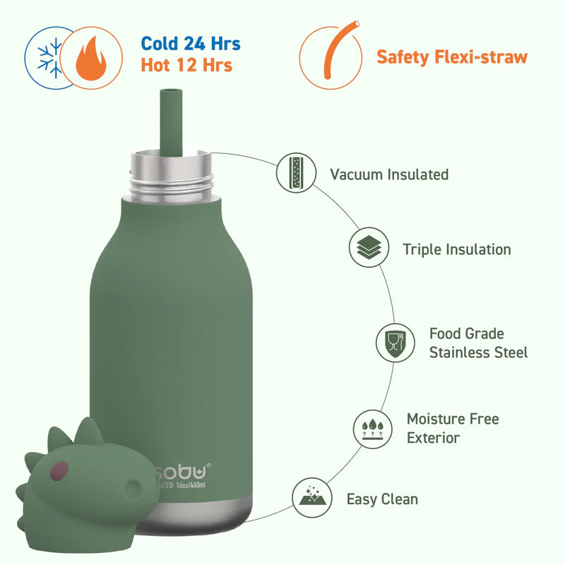 Asobu Bestie Bottle - Dinosaur - 16oz
