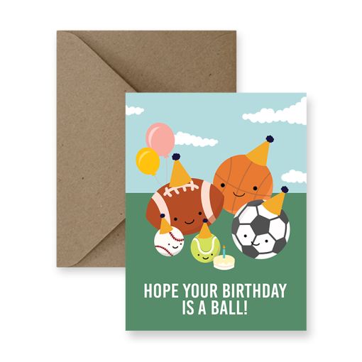 Card - Birthday is a Ball