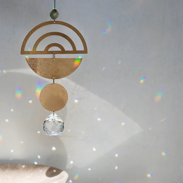 Suncatcher - Monstera Rose Quartz