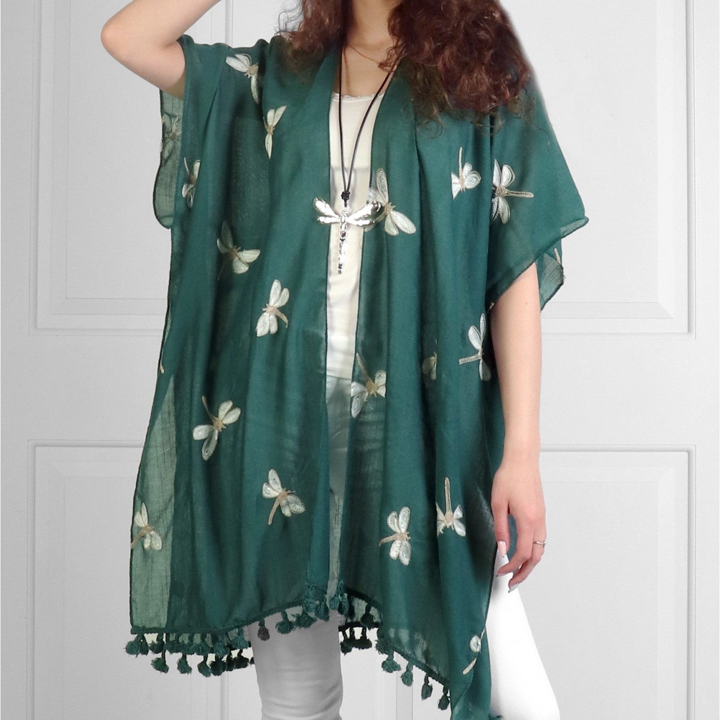 Kimono - Dragonflies - Green