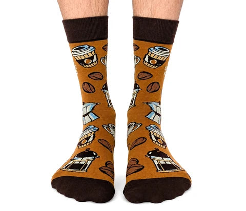 Socks - Large Crew - Coffee Addict