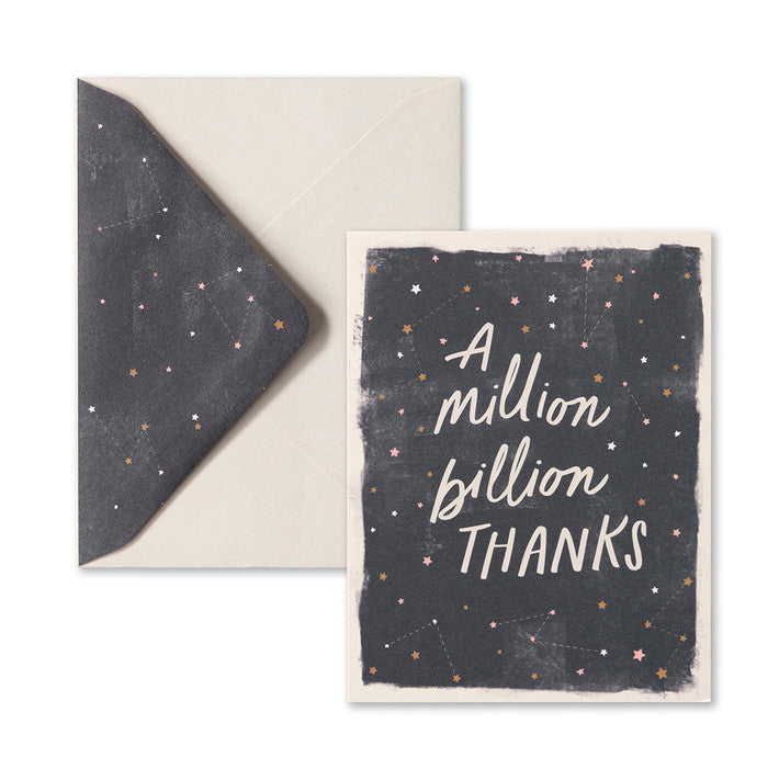Boxed Cards - A Million Billion Thanks - Set of 10