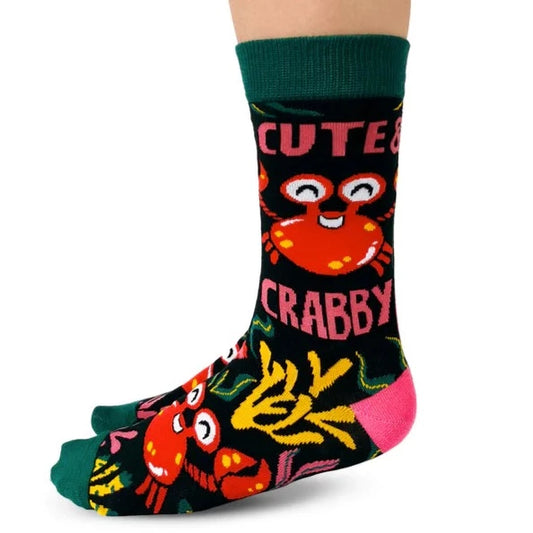 Socks - Small Crew - Cute & Crabby