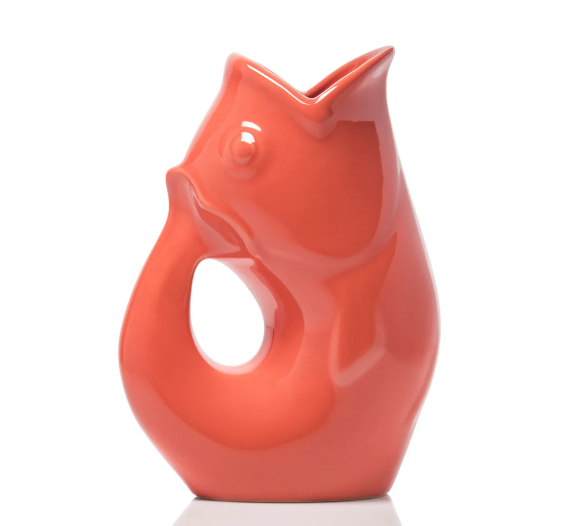 Small Gurgle Pot - Glossy Coral